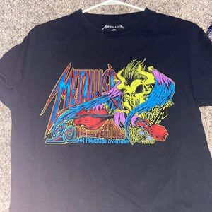 metallica 20th anniversary t-shirt medium